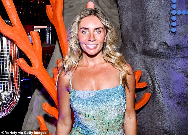 The raunchy star looked overjoyed to be mingling amongst the who's-who of Coachella and could barely wipe the smile off her face as she posed for photos