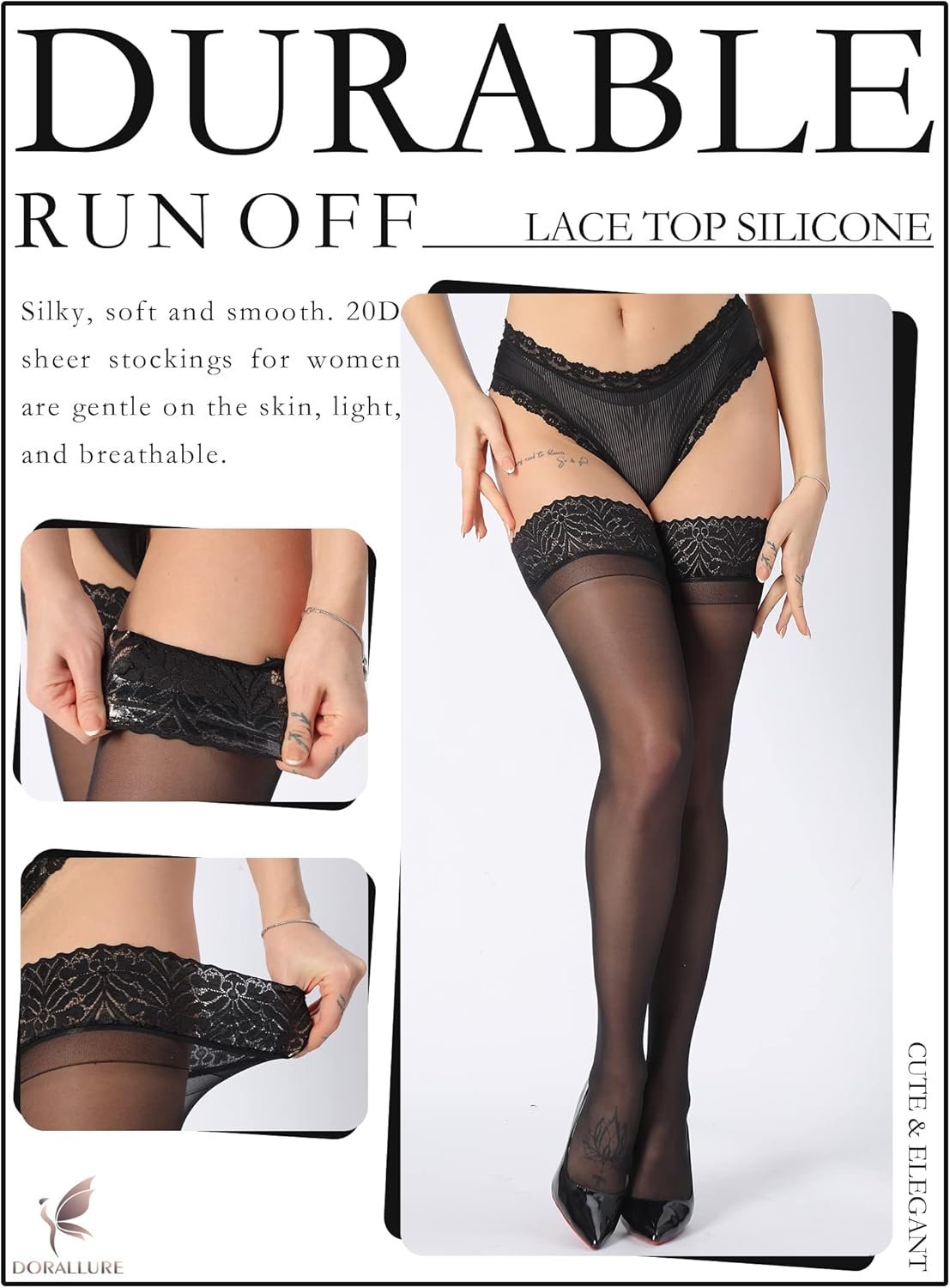 DORALLURE Thigh High Stockings Review