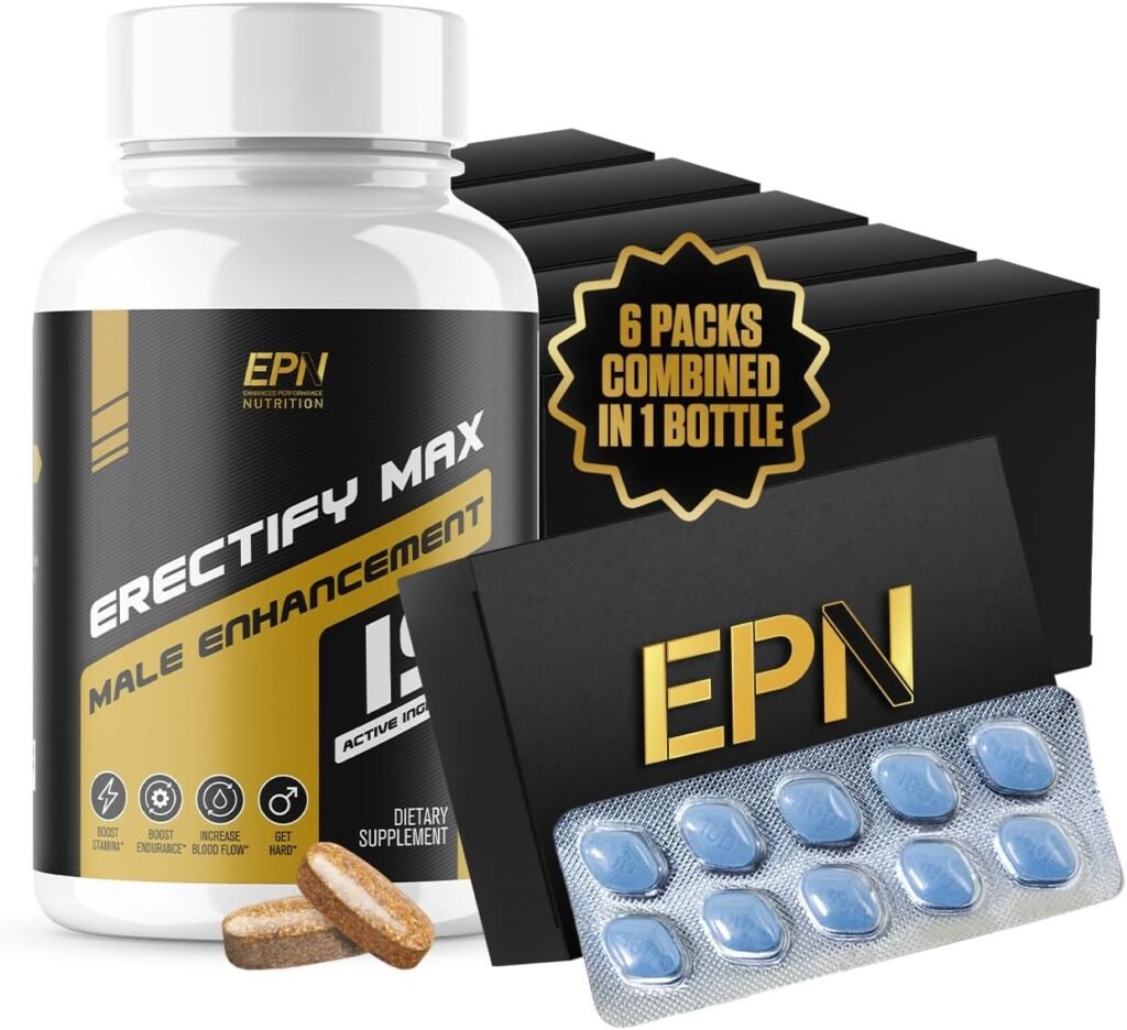 ERECTIFY MAX Pills for Men Fast Acting Erection Support | #1 New Ultra Dosed Male Enhancement to Maximize Blood Flow, Thickness  Boost Libido | Horny Goat Weed + 18 Ingredients - 60 Pills