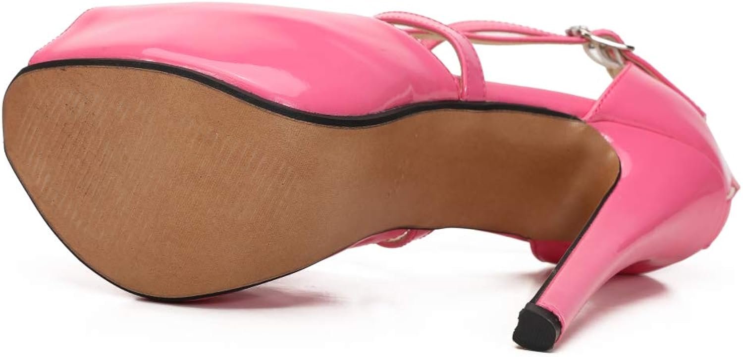 Women’s Ankle Cross Strap Sandals Platform Stiletto Dress Zip Review
