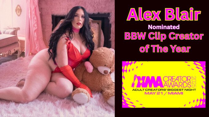 Alex Blair Nominated for XMA Creator Award